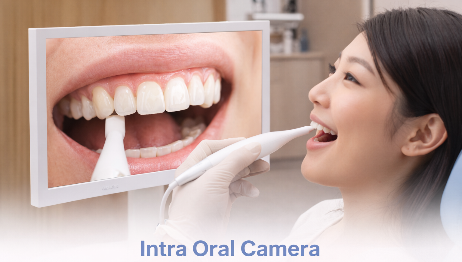 Intra oral camera and chairside equipment in a treatment room